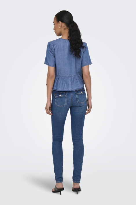 Only onlbea ss bow dnm shirt bj
